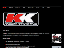 Tablet Screenshot of kkridertraining.com